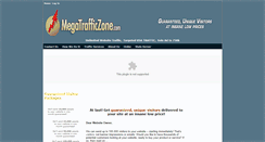 Desktop Screenshot of megatrafficzone.com